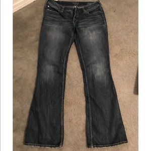 Silver bootcut jeans